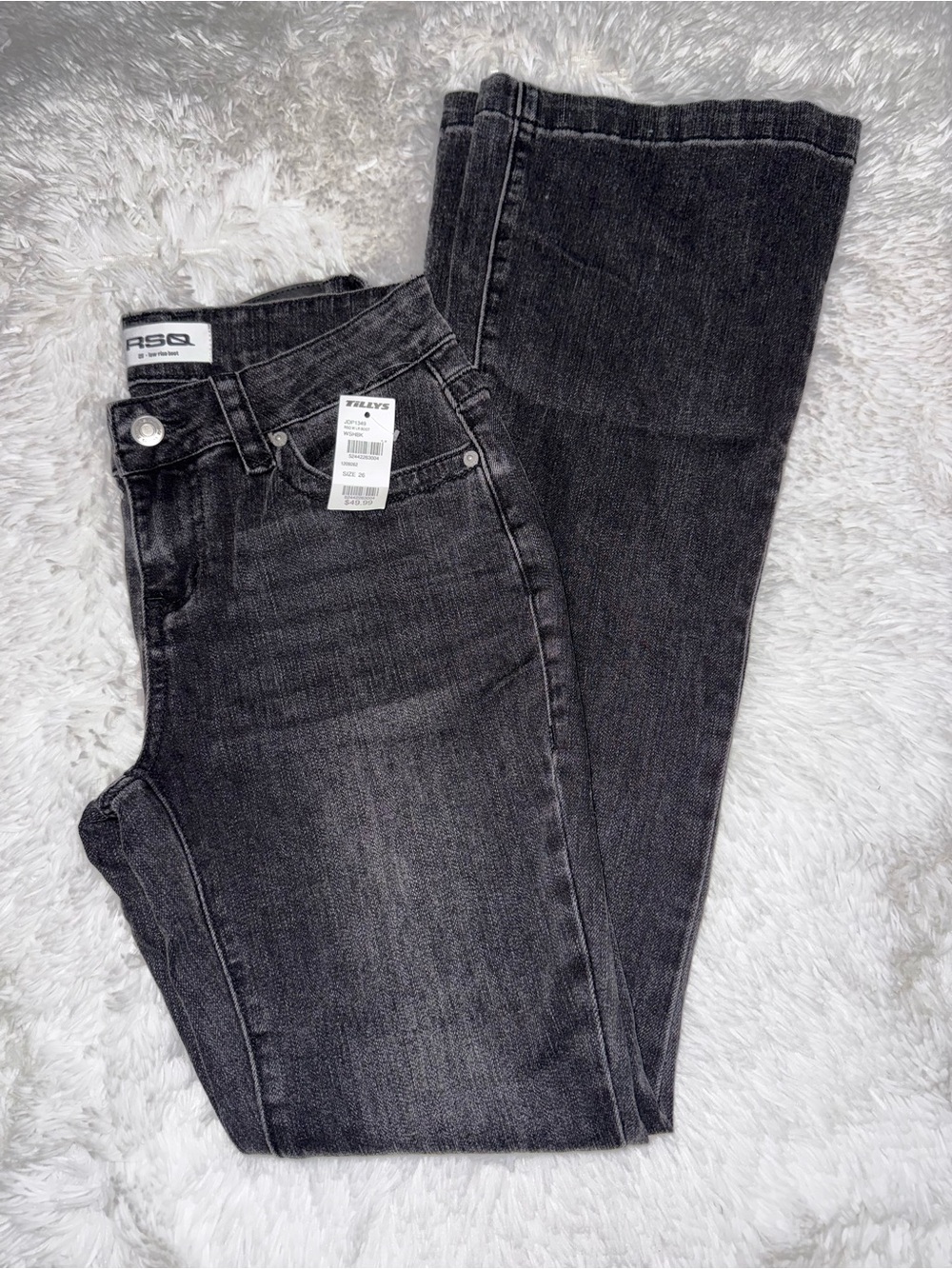 RSQ Women's Bootcut Jeans in Washed Black